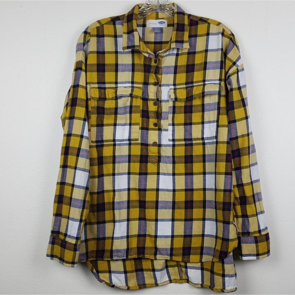 Old Navy | Boyfriend Flannel Popover-Medium
